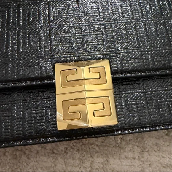 Givenchy 4G black coated canvas wallet on chain bag NEW - Picture 4 of 16